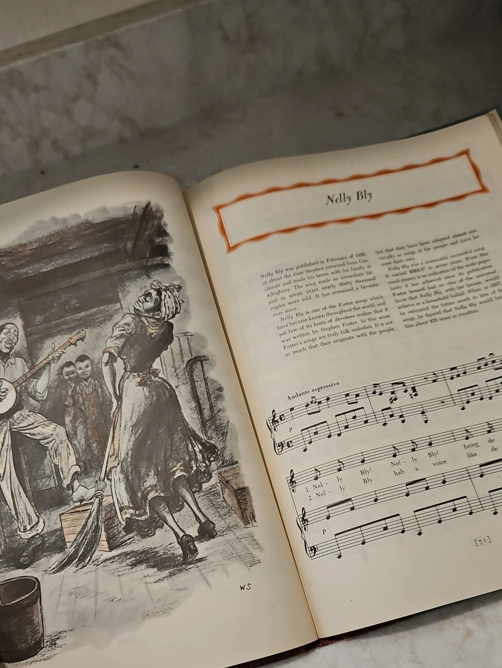 A Treasury of Stephen Foster Song Book ~ First Printing
